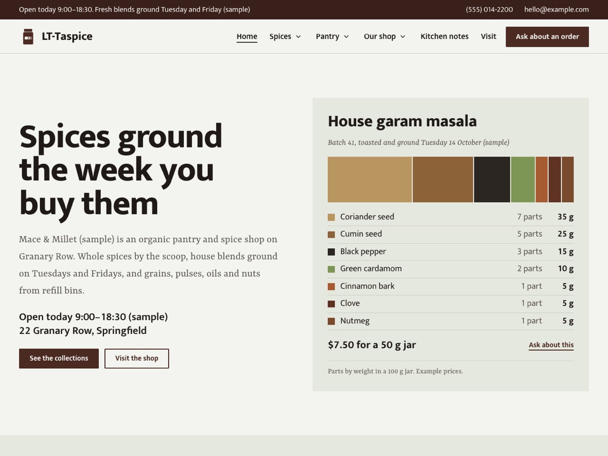 Home page of the LT Taspice demo