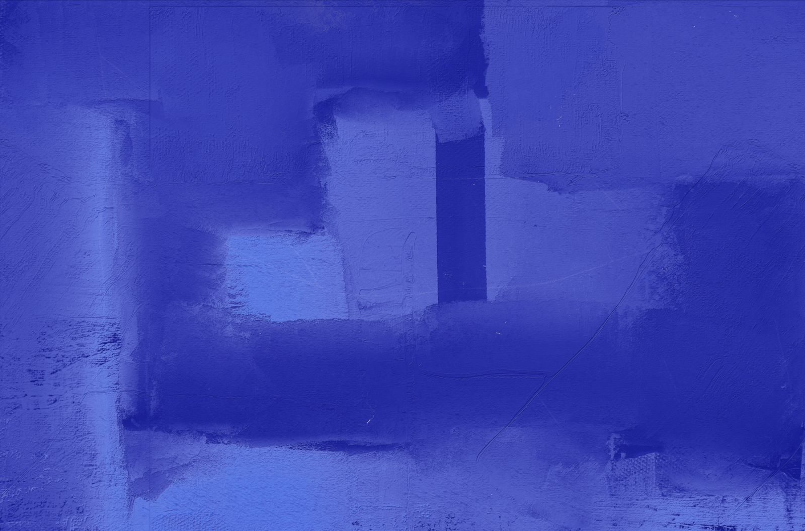 Painting in flat layers of soft violet blue